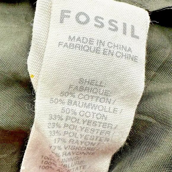 Fossil "50% Vintage 50% Modern" Womens Blazer/Jacket Fully Lined Dark Plaid Sz 0 - Picture 5 of 6